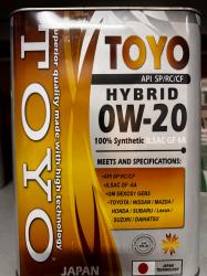 ������ �������� ����� TOYO oil Toyota , LEXUS, NISSAN, HONDA, SUBARU, MITSUBISHI,KIA, HYUNDAI ������������� | ������� TOYO 0w20 4 ltr